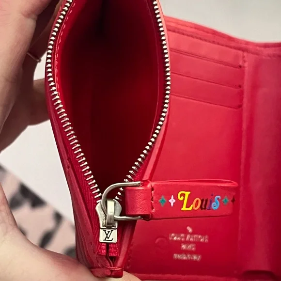 SOLD ❤️ Authentic Louis Vuitton New Wave Compact Wallet in Rouge - Picture 12 of 17
